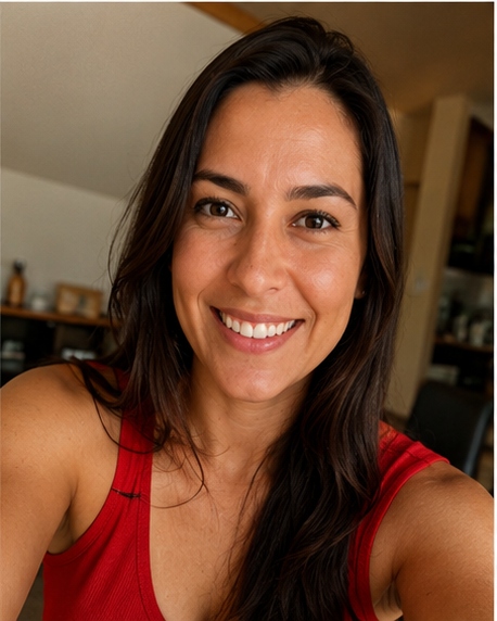 Camila Rocha, social media em cenário casual